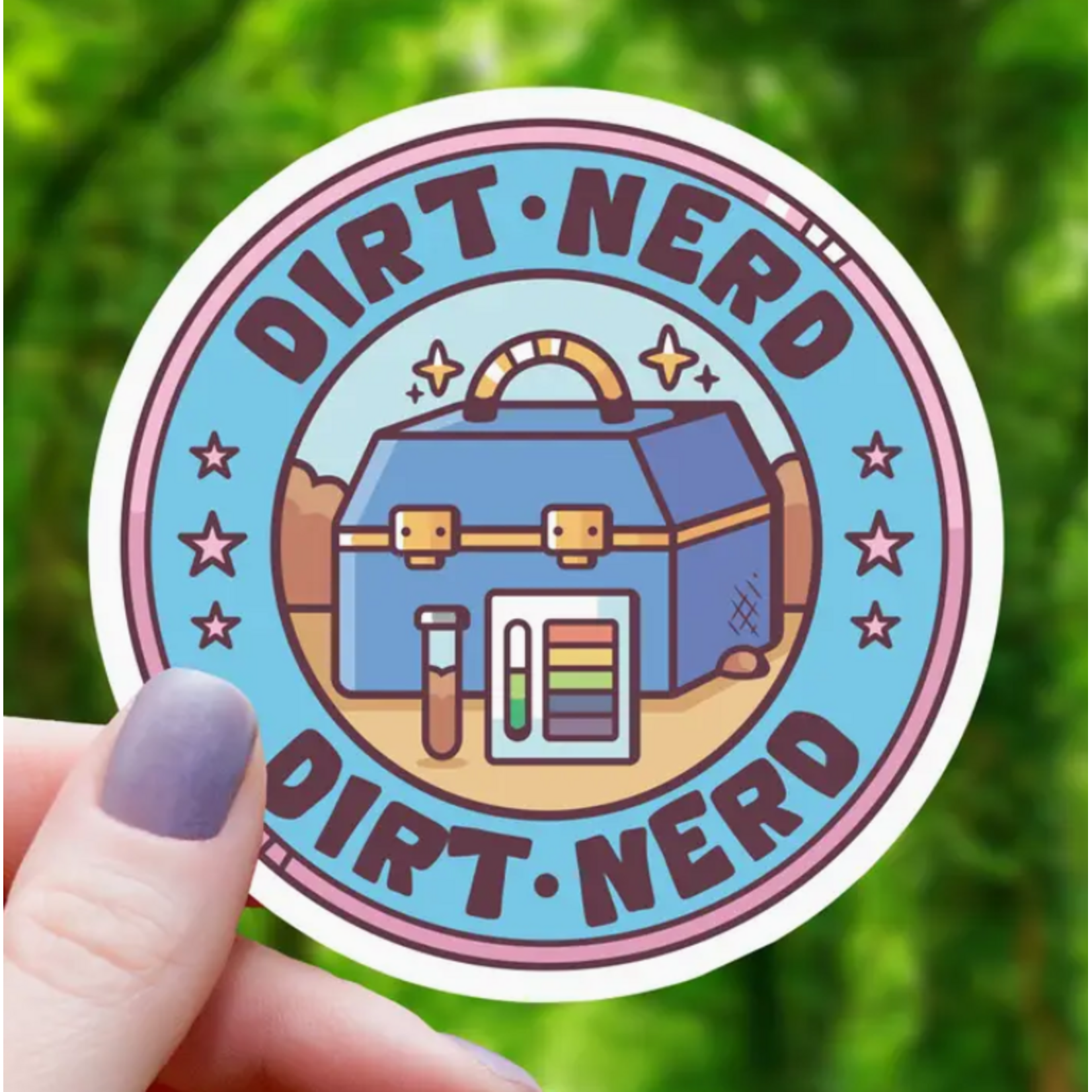 Mimic Gaming Co Sticker: Dirt Nerd Badge - 3"