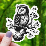 Mimic Gaming Co Sticker: Ink Drawn Sleeping Owl - 3"
