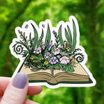 Mimic Gaming Co Sticker: Garden Growing Out Of A Book - 3"