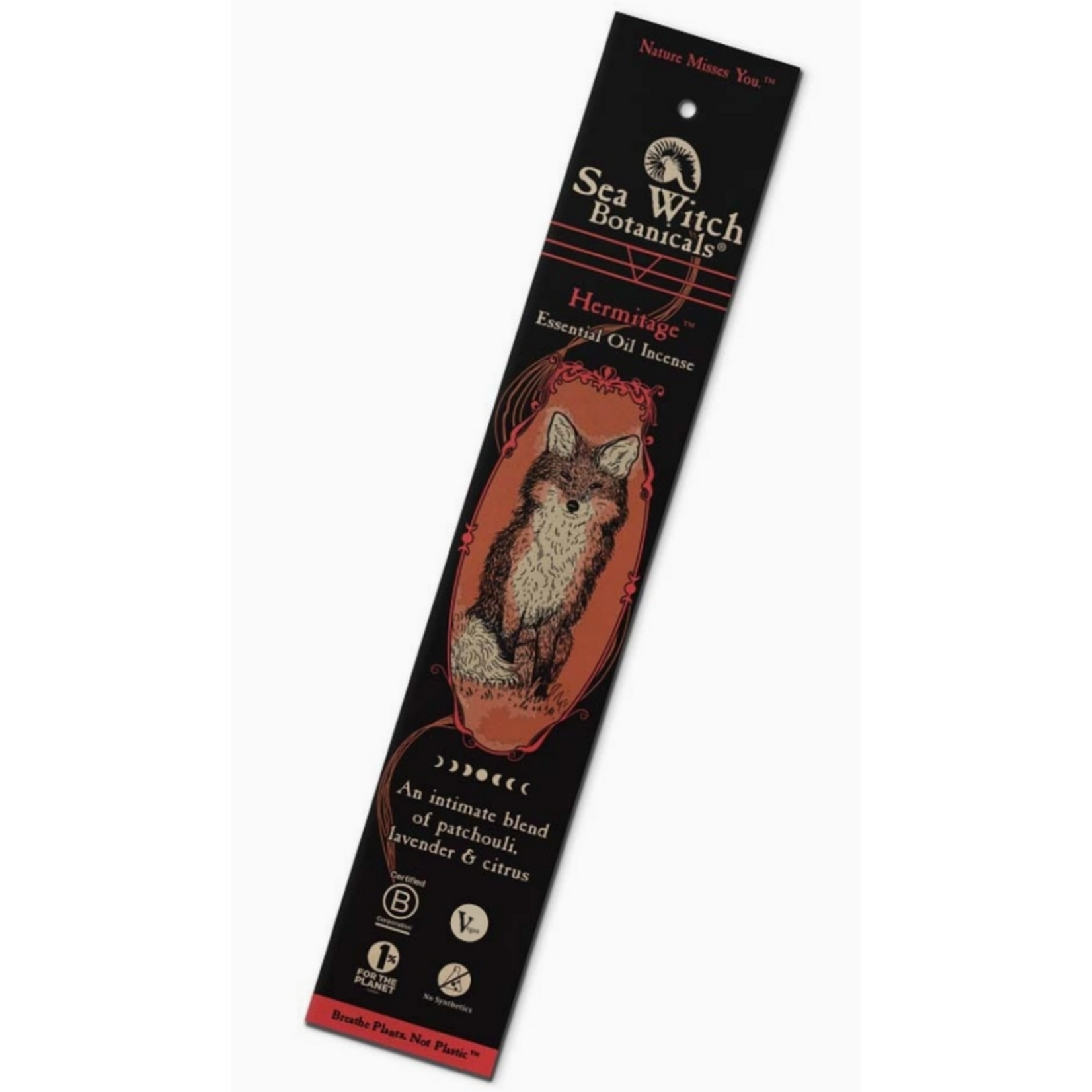 Sea Witch Botanicals Classic Essential Oil Incense - Hermitage - 20 picks