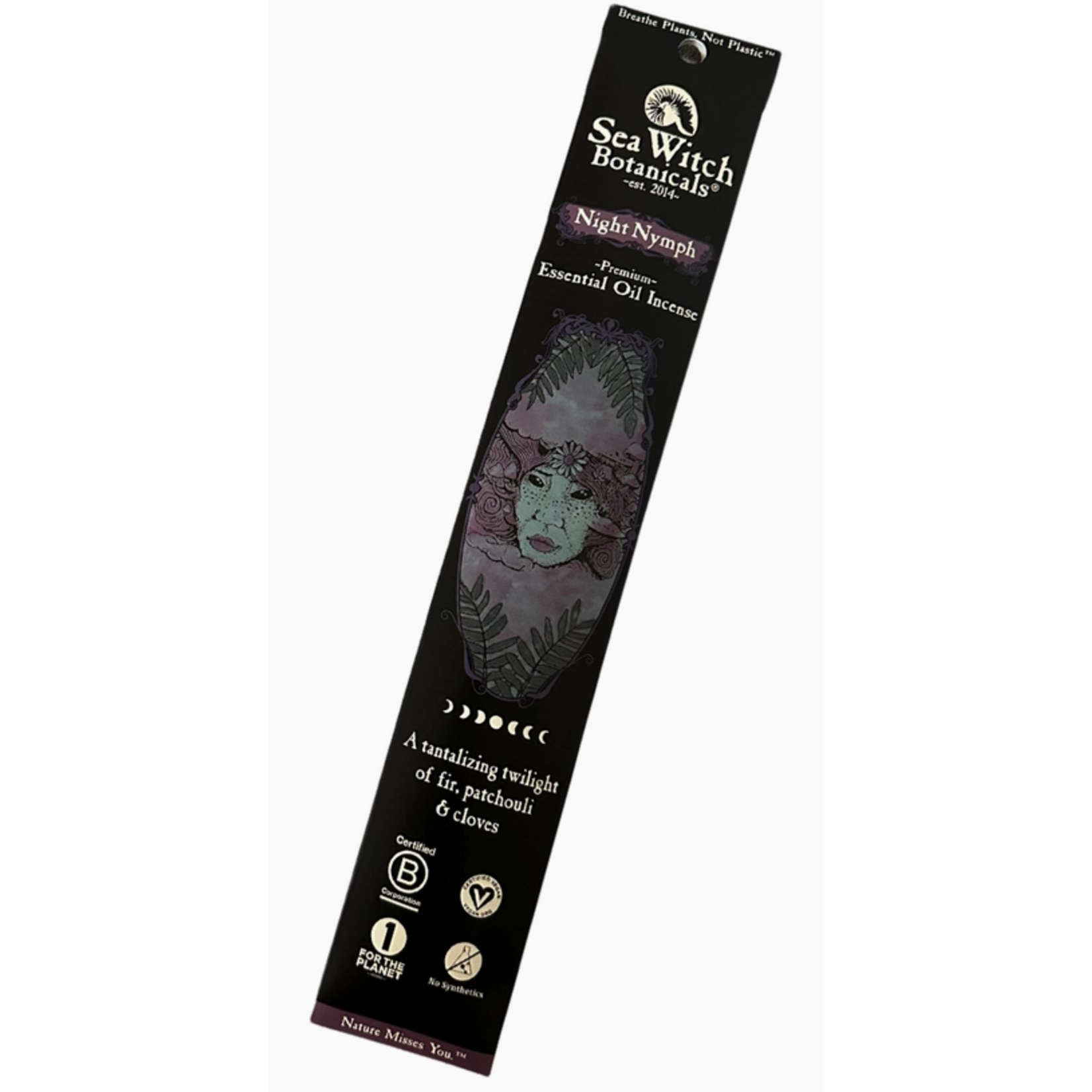 Sea Witch Botanicals Premium Essential Oil Incense - Night Nymph - 20 picks