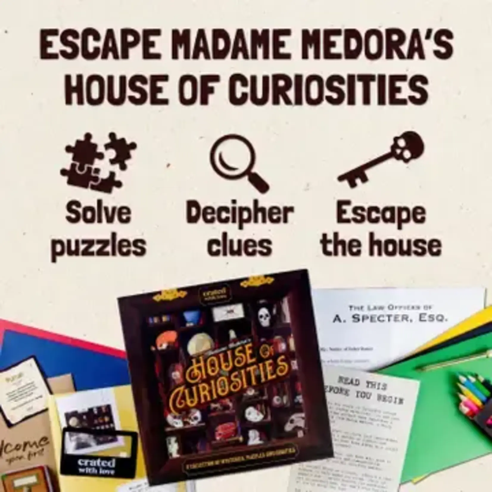 Madame Medora's House of Curiosities Escape Room Experience