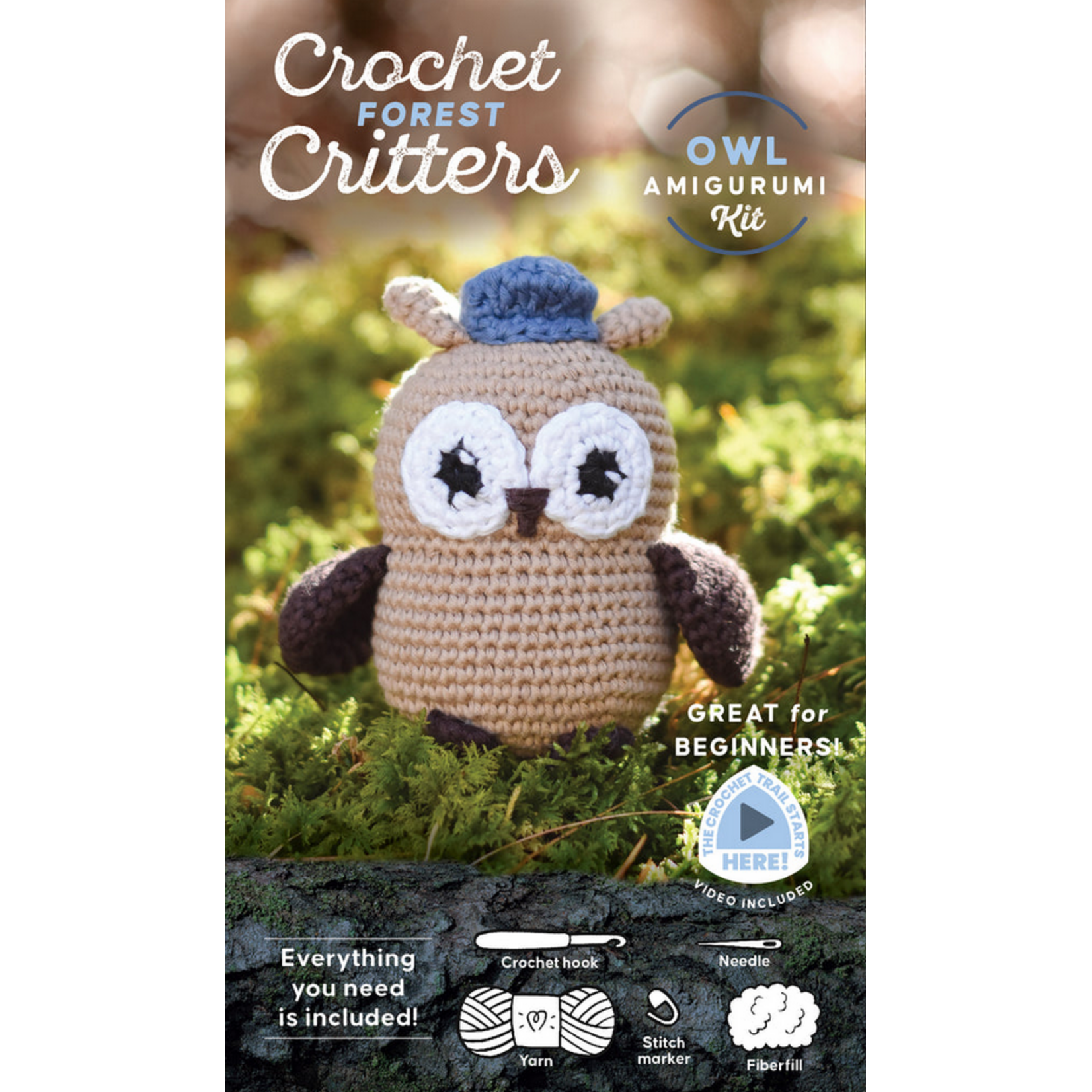 Schiffer Publishing Crochet Forest Critters Amigurumi Kit Owl