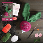 Schiffer Publishing Crochet Your Veggies Amigurumi Kit Radish