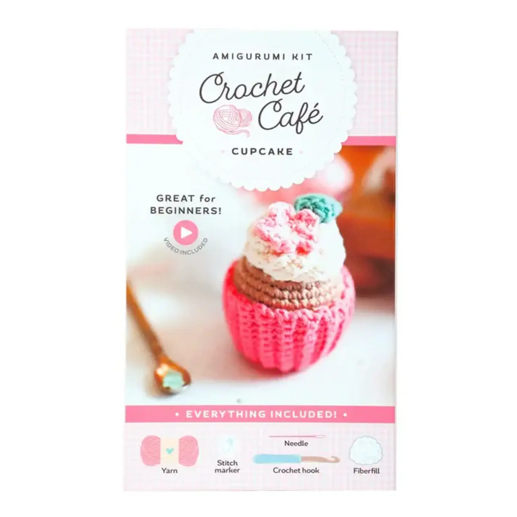 Schiffer Publishing Crochet Cafe Amigurumi Kit Cupcake