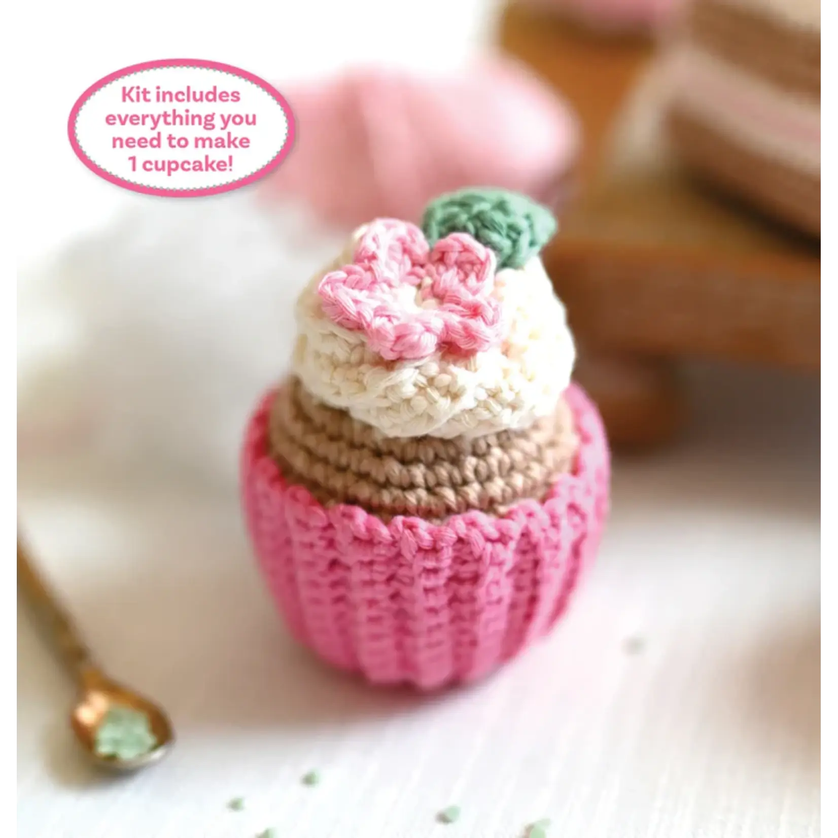 Schiffer Publishing Crochet Cafe Amigurumi Kit Cupcake