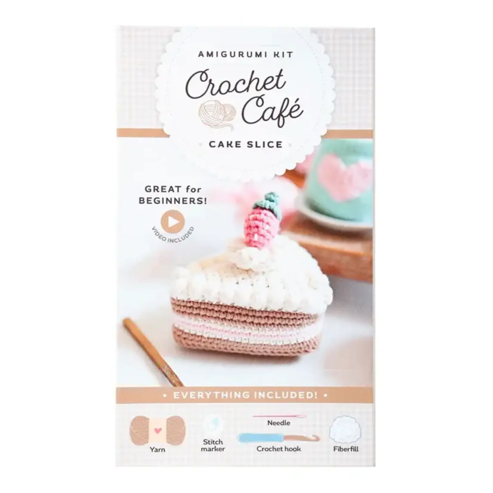 Schiffer Publishing Crochet Cafe Amigurumi Kit Cake Slice