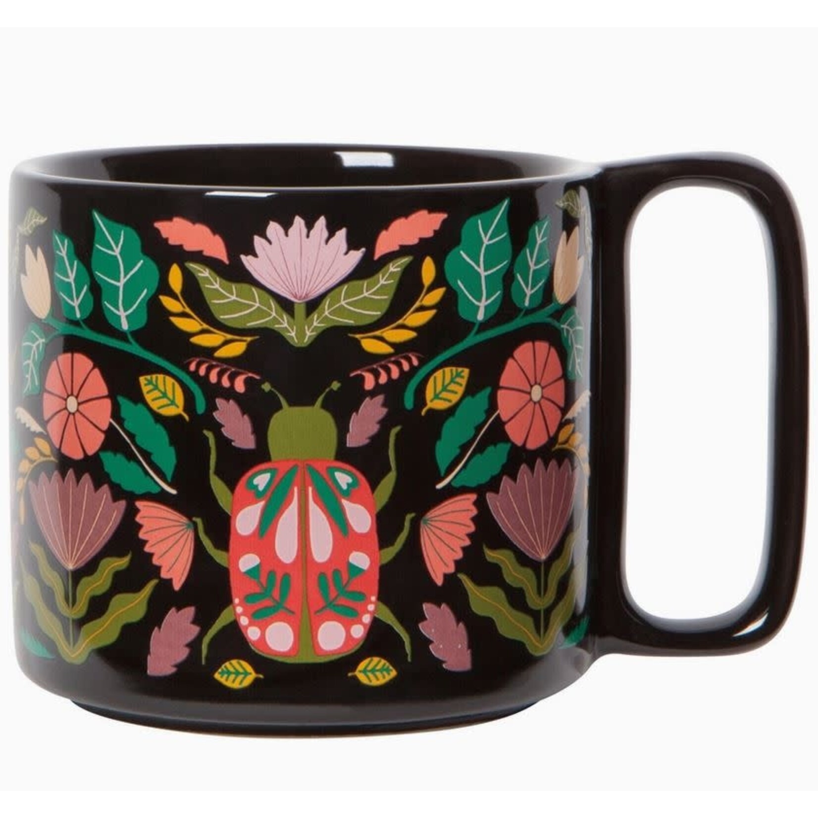Danica Studio Mug - Stoneware - Folk Beetle - 11 oz