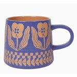 Danica Studio Mug - Stoneware - Blue Pansy - 12 oz