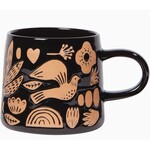 Danica Studio Mug - Stoneware - Folk Bird - 12 oz