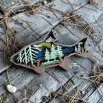 Shelf Sitter - Forest Fish