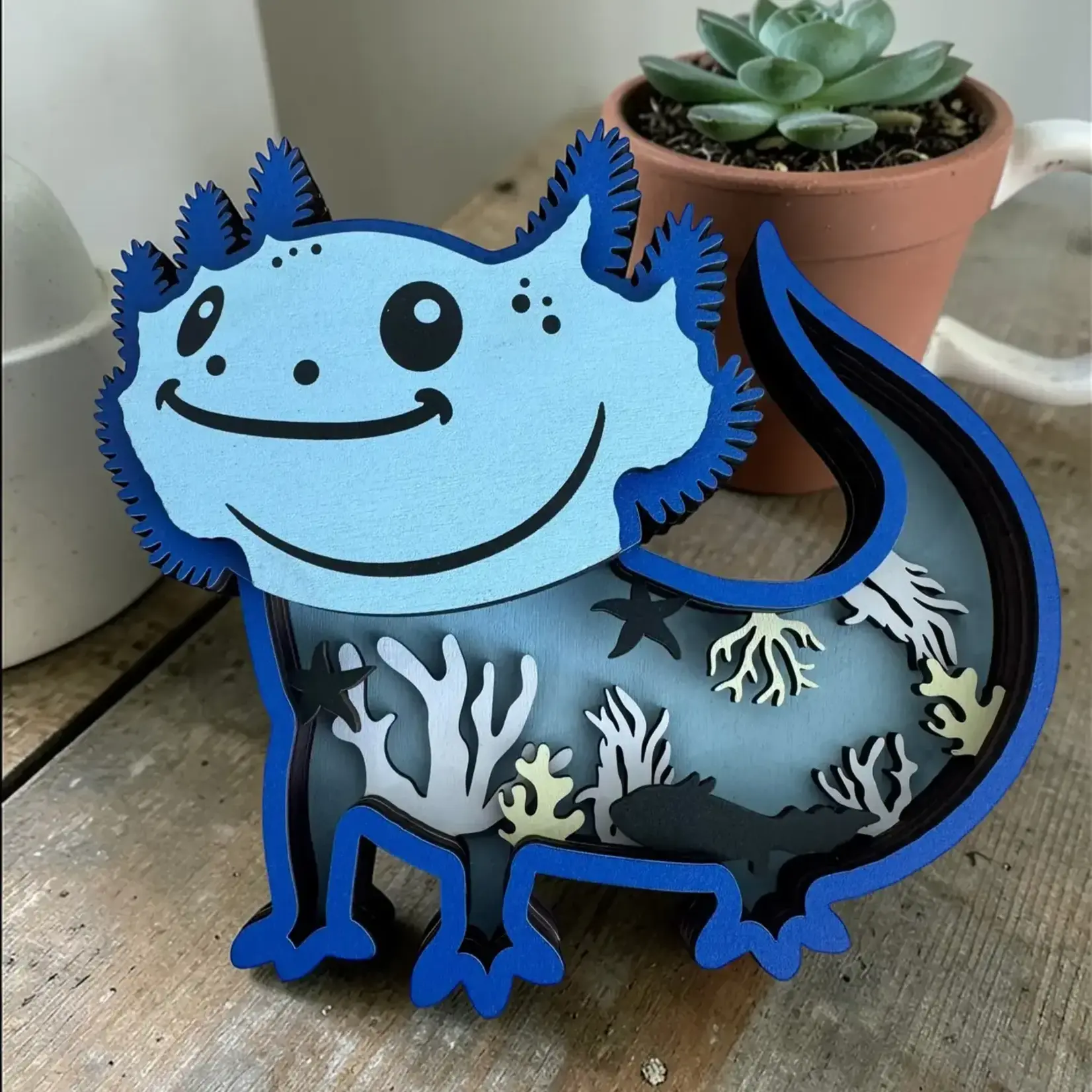 Shelf Sitter - Axolotl Blue
