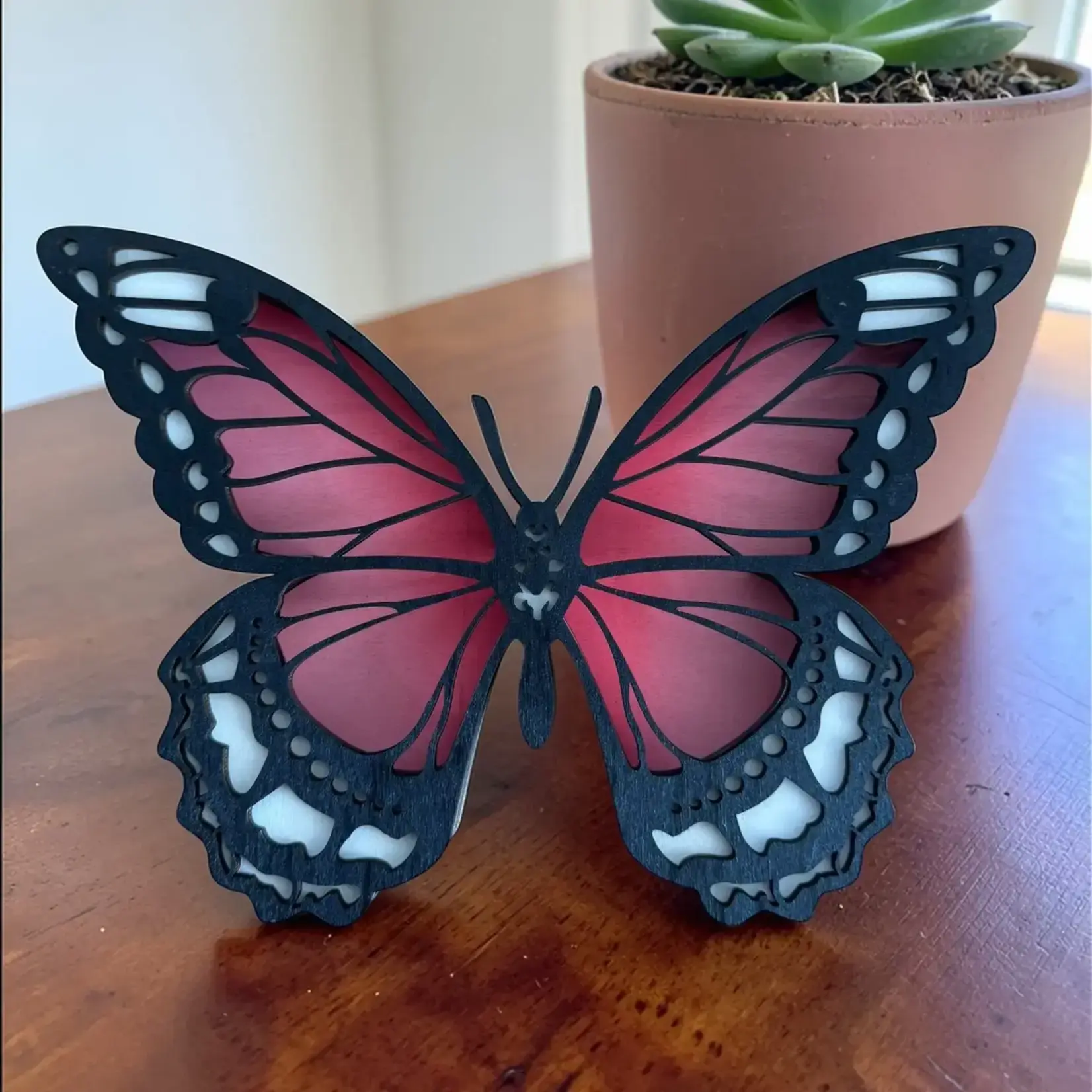 Shelf Sitter - Pink Butterfly