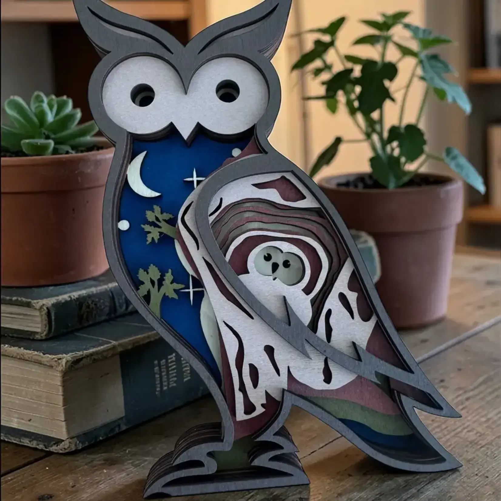 Shelf Sitter - Blue Owl