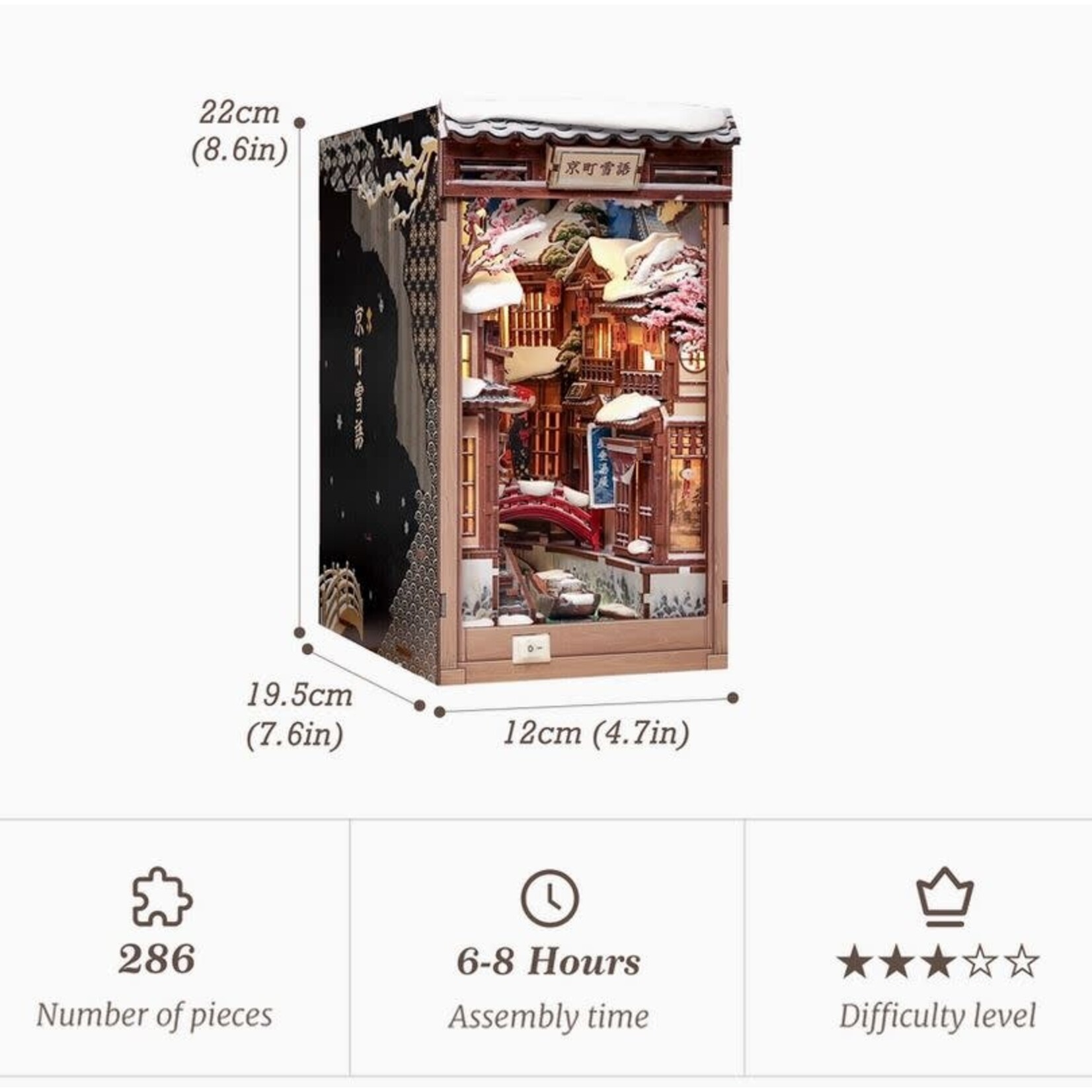 Book Nook Kit - Kyoto Snow Whisper