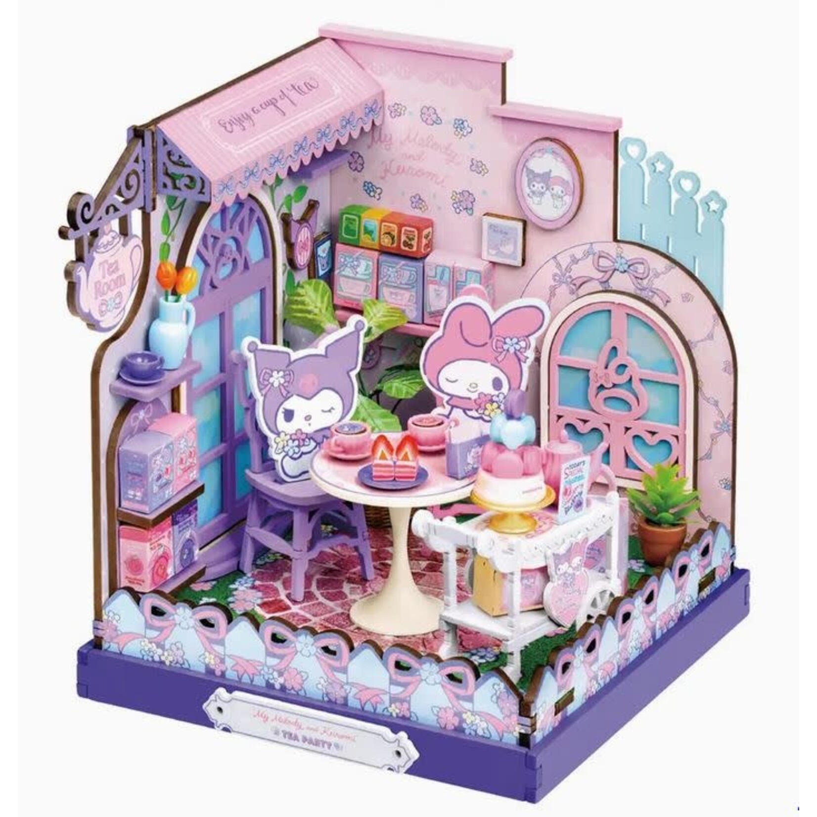 Miniature House Kit - My Melody and Kuromi Tea Party
