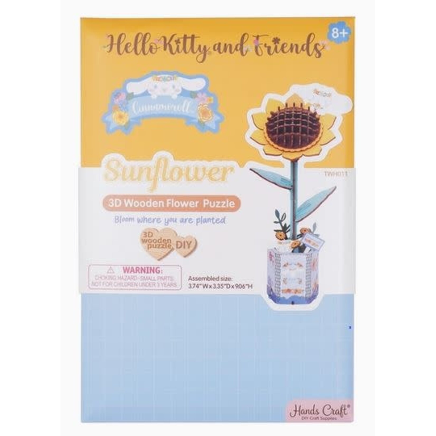 Wooden Flower Kit - Hello Kitty and Friends Cinnamoroll Sunflower