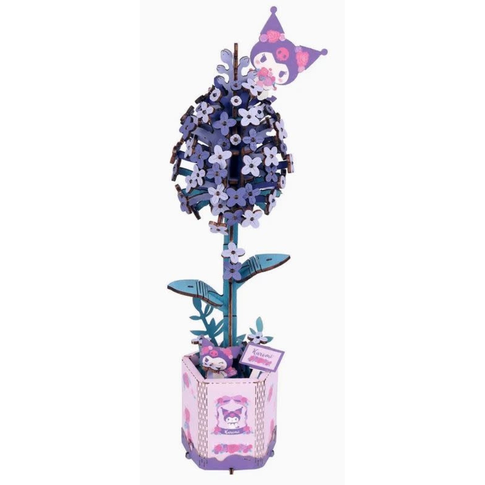 Wooden Flower Kit - Hello Kitty and Friends Lilac Kuromi