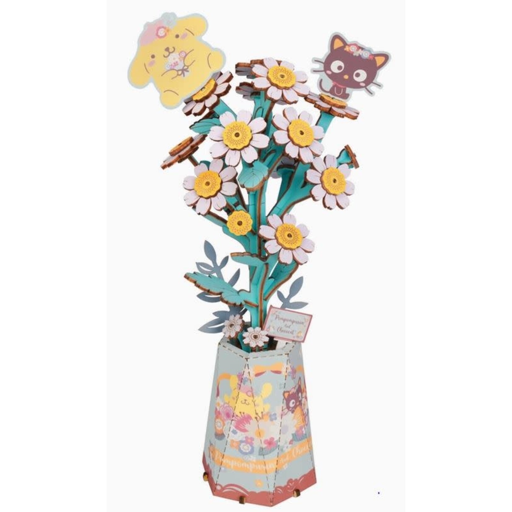 Wooden Flower Kit - Hello Kitty and Friends Pompompurin & Chococat Chamomile