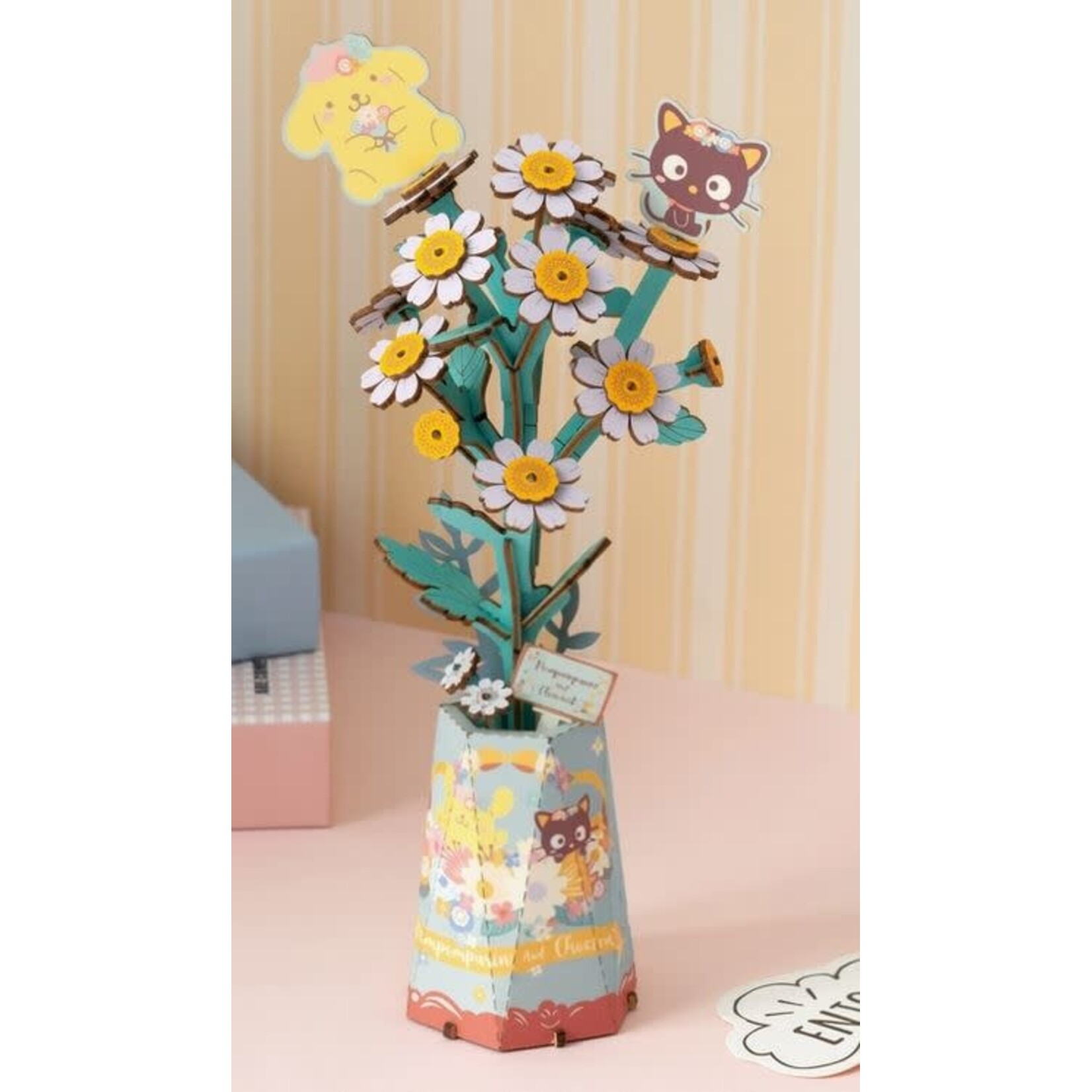 Wooden Flower Kit - Hello Kitty and Friends Pompompurin & Chococat Chamomile