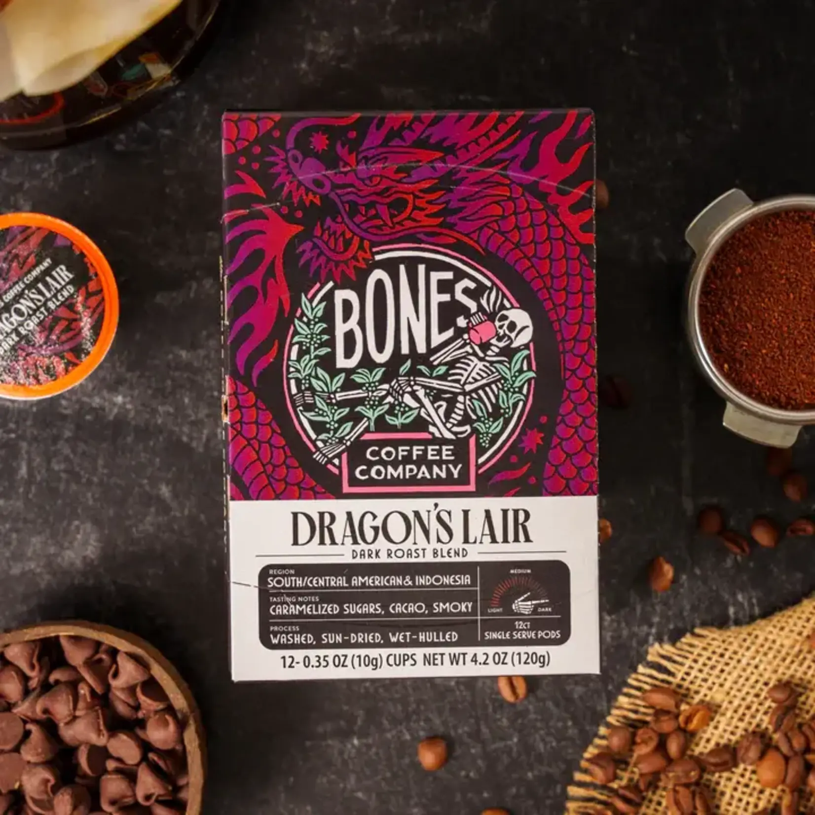 Bones Coffee: Dragon's Lair Bones Cups 12ct