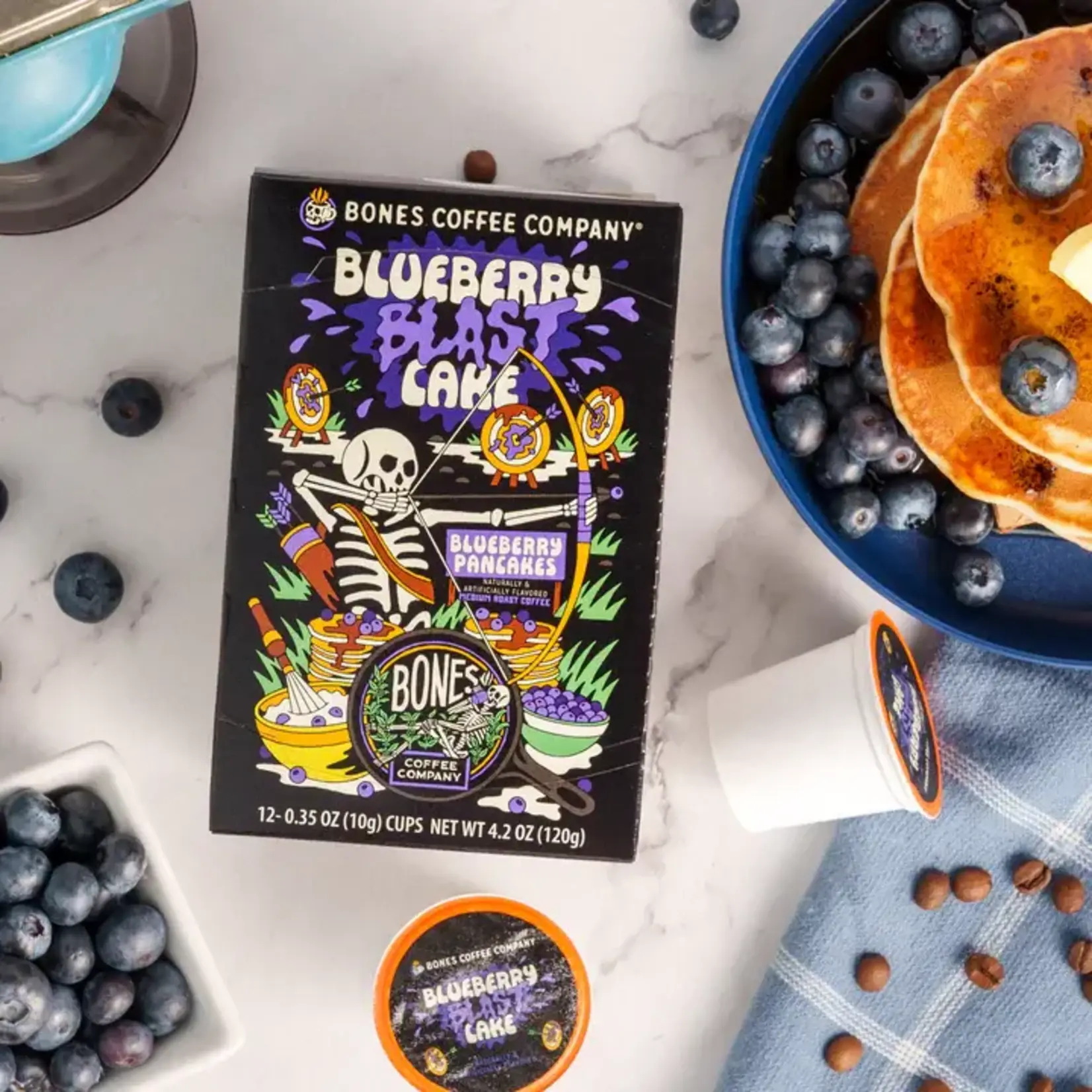 Bones Coffee: Blueberry Blast Bones Cups 12ct