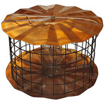 Caged Peanut and Sunflower Feeder