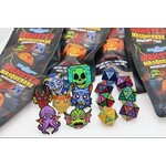 Foam Brain Dice: Mystery Loot: Monster Masquerade Metal D20 + Enamel Pin