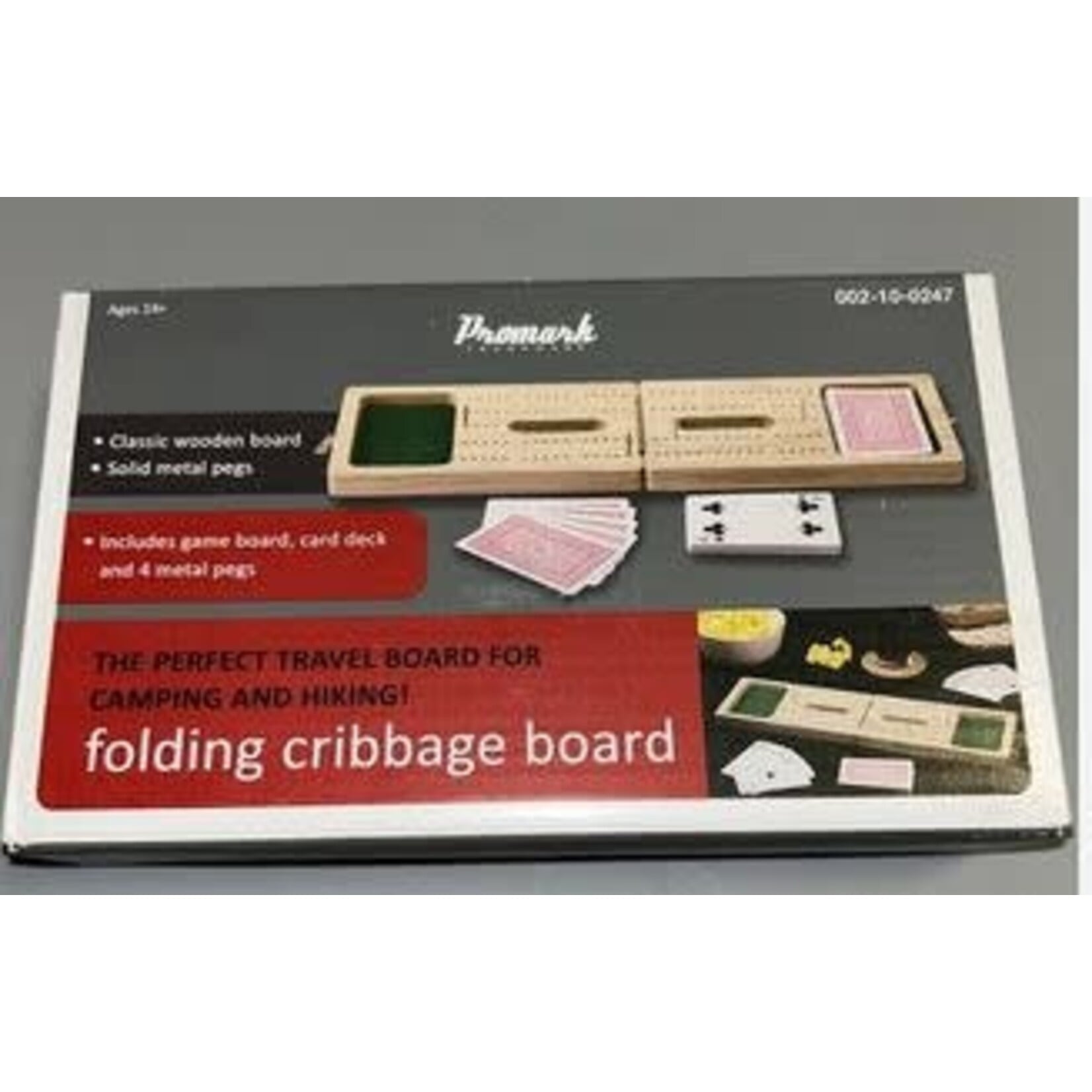 #10512 Folding Cribbage Board Dragon Cache Used Game