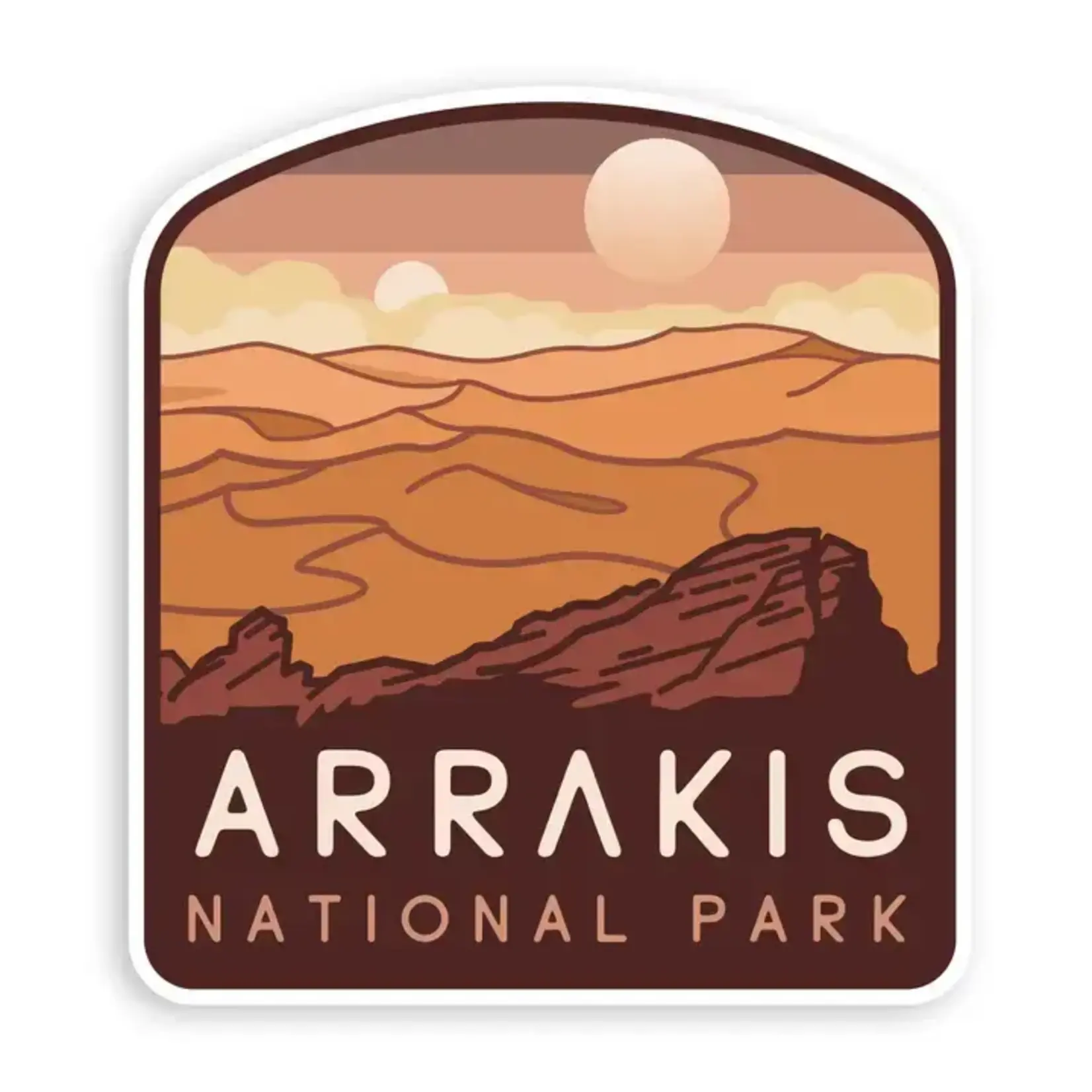 Squatchy Sticker - Dune National Park Sticker - Arrakis - 2.5 in