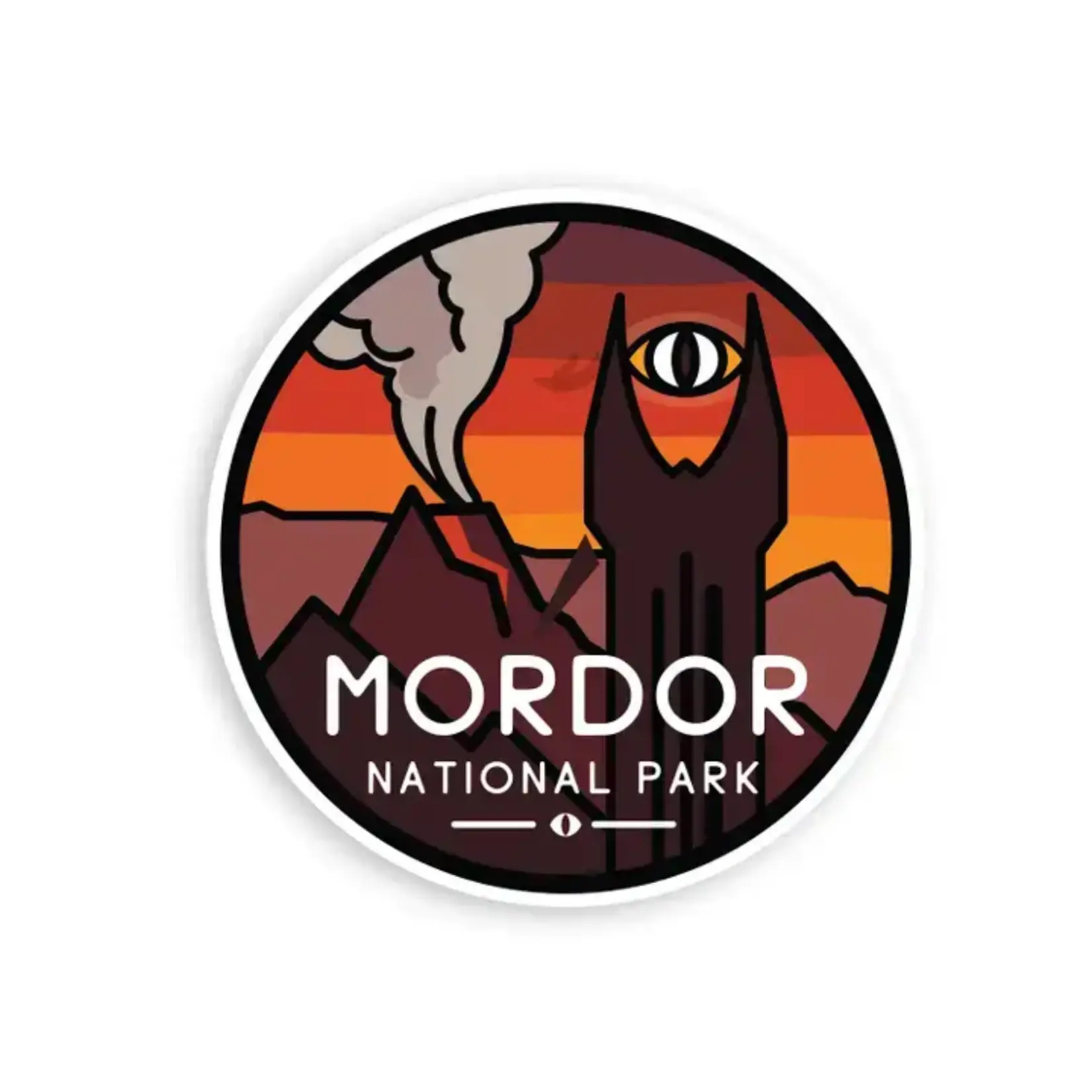 Squatchy Sticker - Middle Earth National Parks - Mordor - 2.5 in