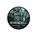 Squatchy Sticker - Middle Earth National Parks - Rivendale - 2.5 in