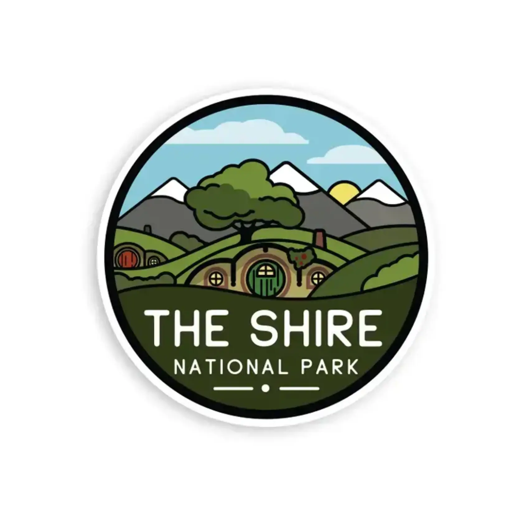 Squatchy Sticker - Middle Earth National Parks - The Shire - 2.5 in