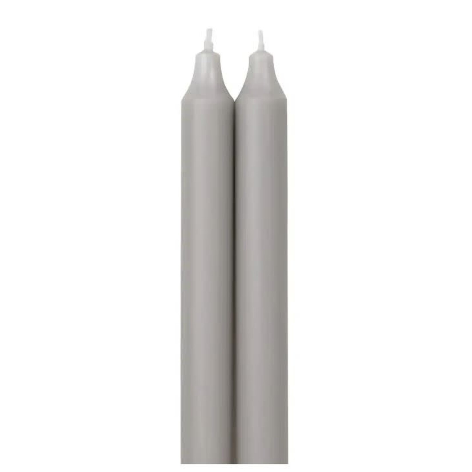 Candle - 12 in Tapers - Stone - 2pk