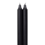 Candle - 12 in Tapers - Graphite - 2pk