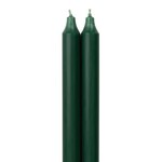 Candle - 12 in Tapers - Hunter Green - 2pk