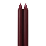 Candle - 12 in Tapers - Bordeaux - 2pk