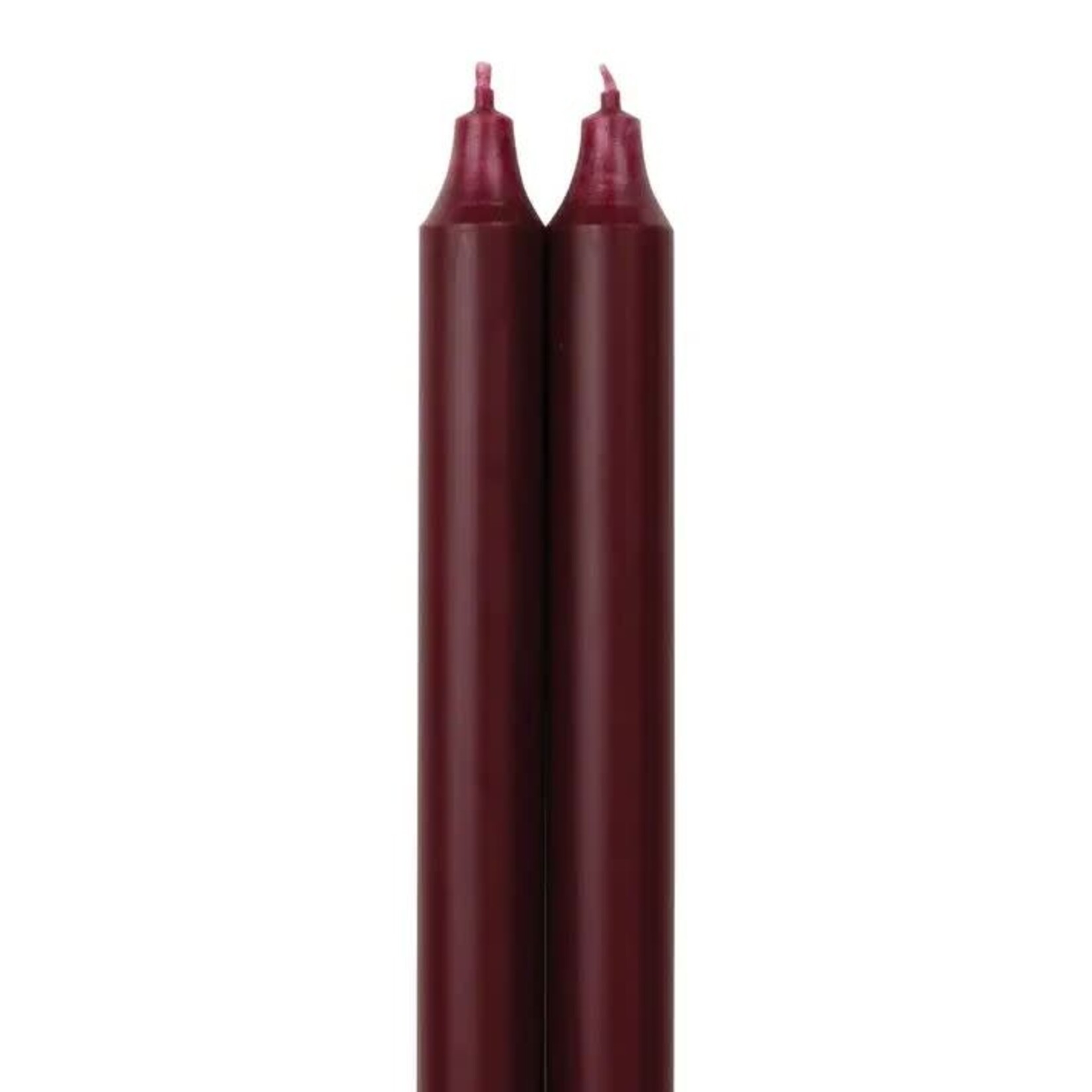 Candle - 12 in Tapers - Bordeaux - 2pk