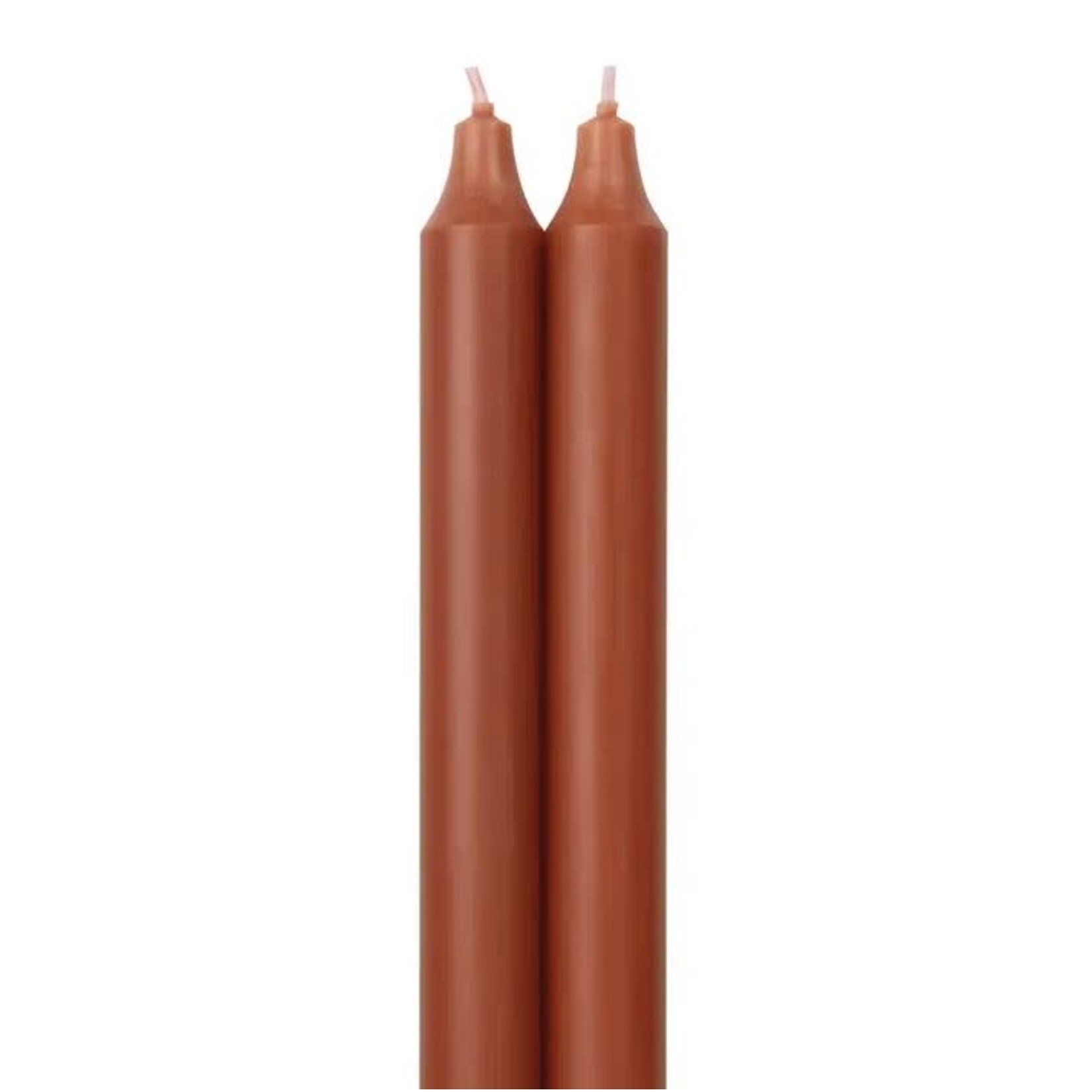 Candle - 12 in Tapers - Terra Cotta - 2pk