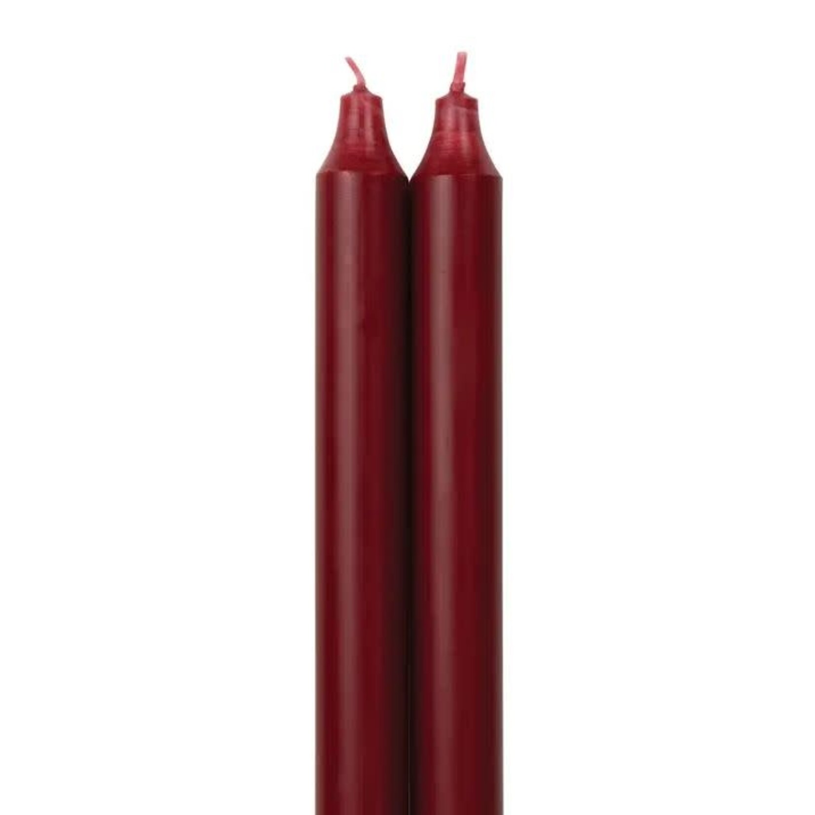 Candle - 12 in Tapers - Crimson - 2pk