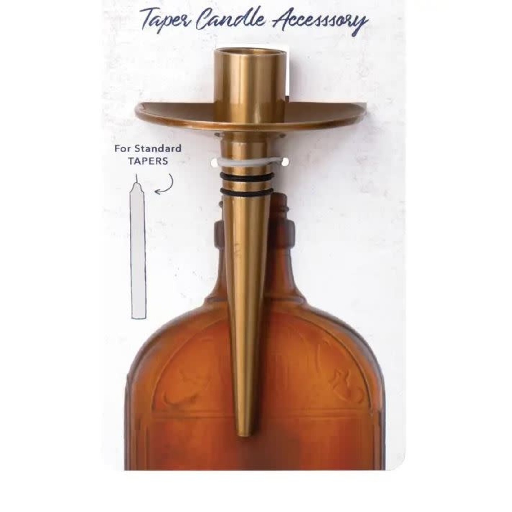 Candle Holder - Bottelabra - Taper Gold