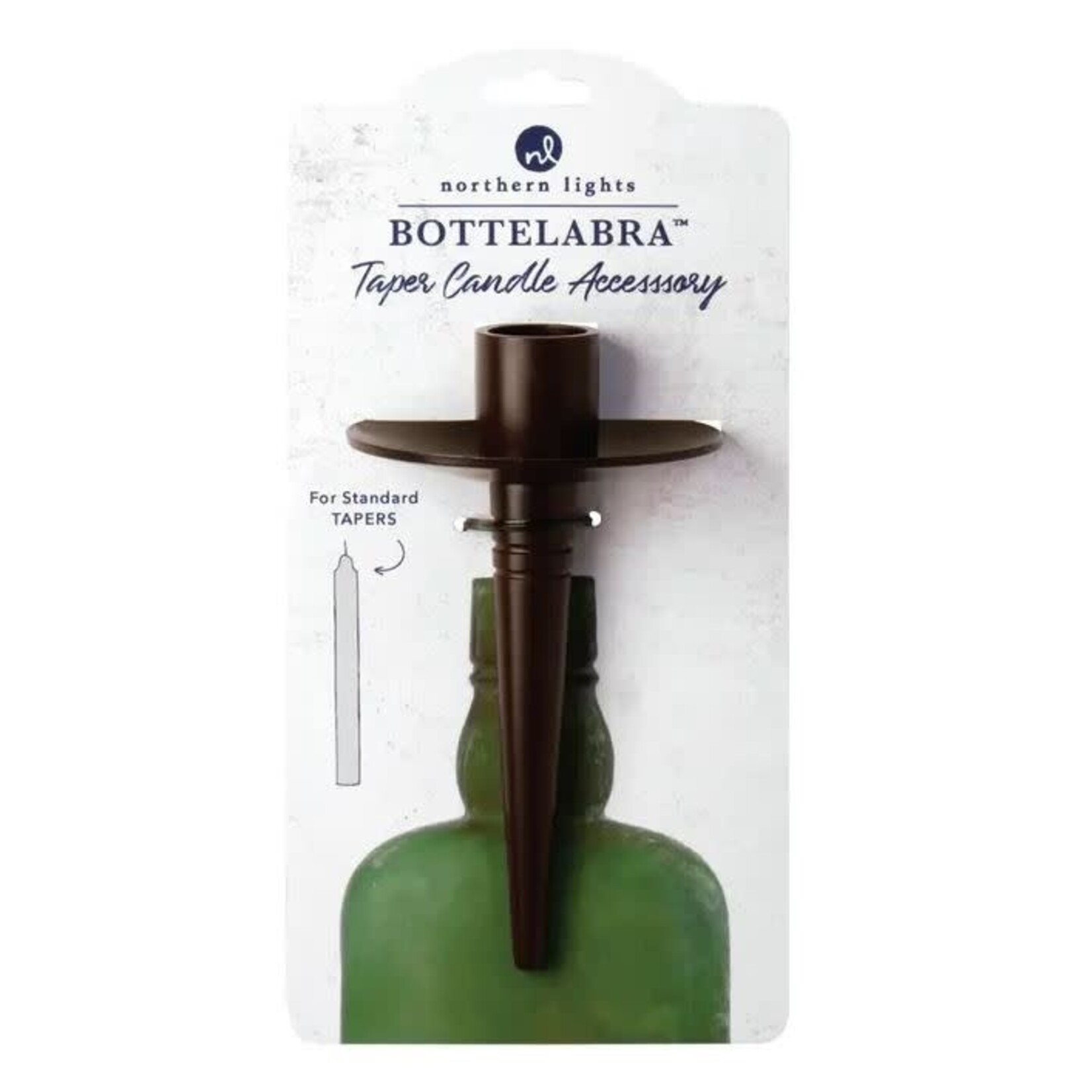Candle Holder - Bottelabra - Taper Bronze