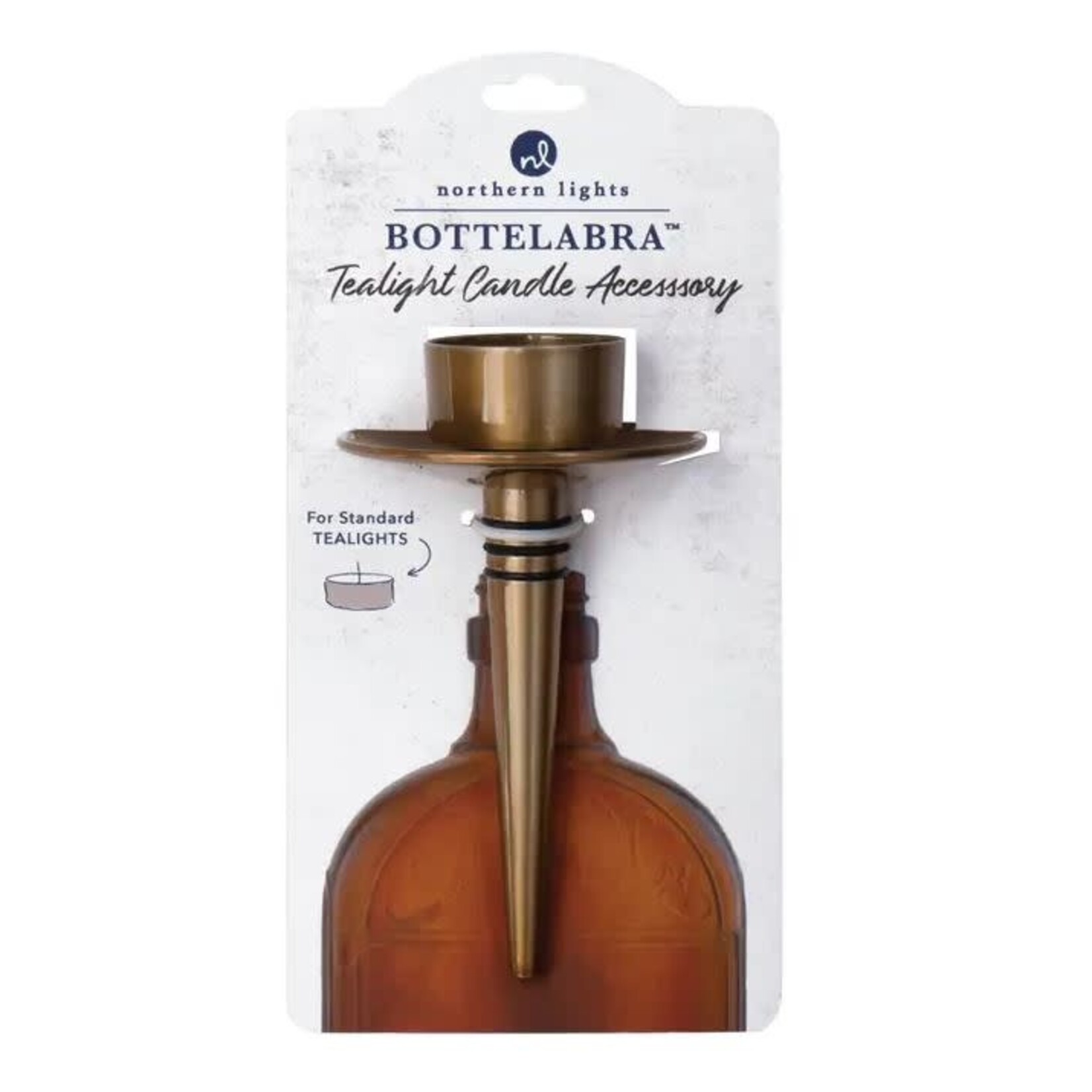 Candle Holder - Bottelabra - Tealight Gold