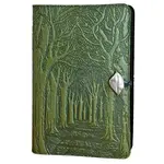 Oberon Design Refillable Leather Journal - Avenue of Trees - Fern - 5x7