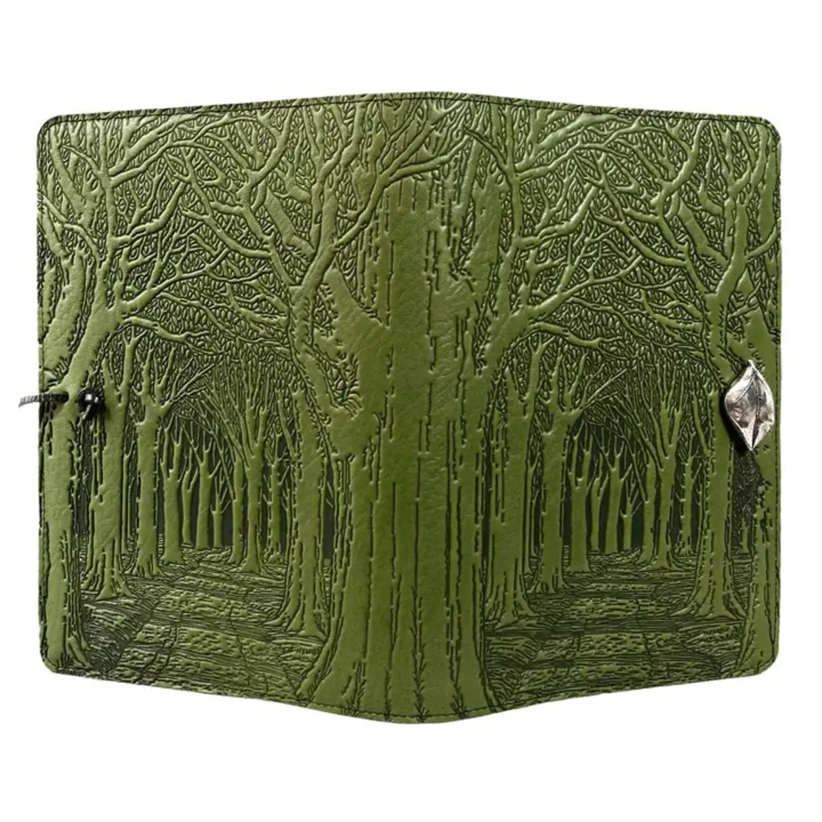 Oberon Design Refillable Leather Journal - Avenue of Trees - Fern - 5x7
