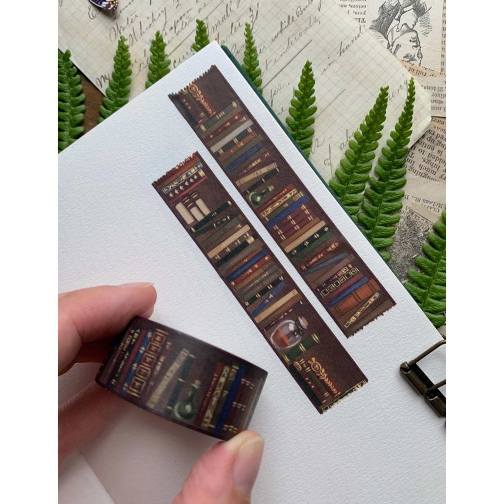 The Creeping Moon Washi Tape - Bookshelf