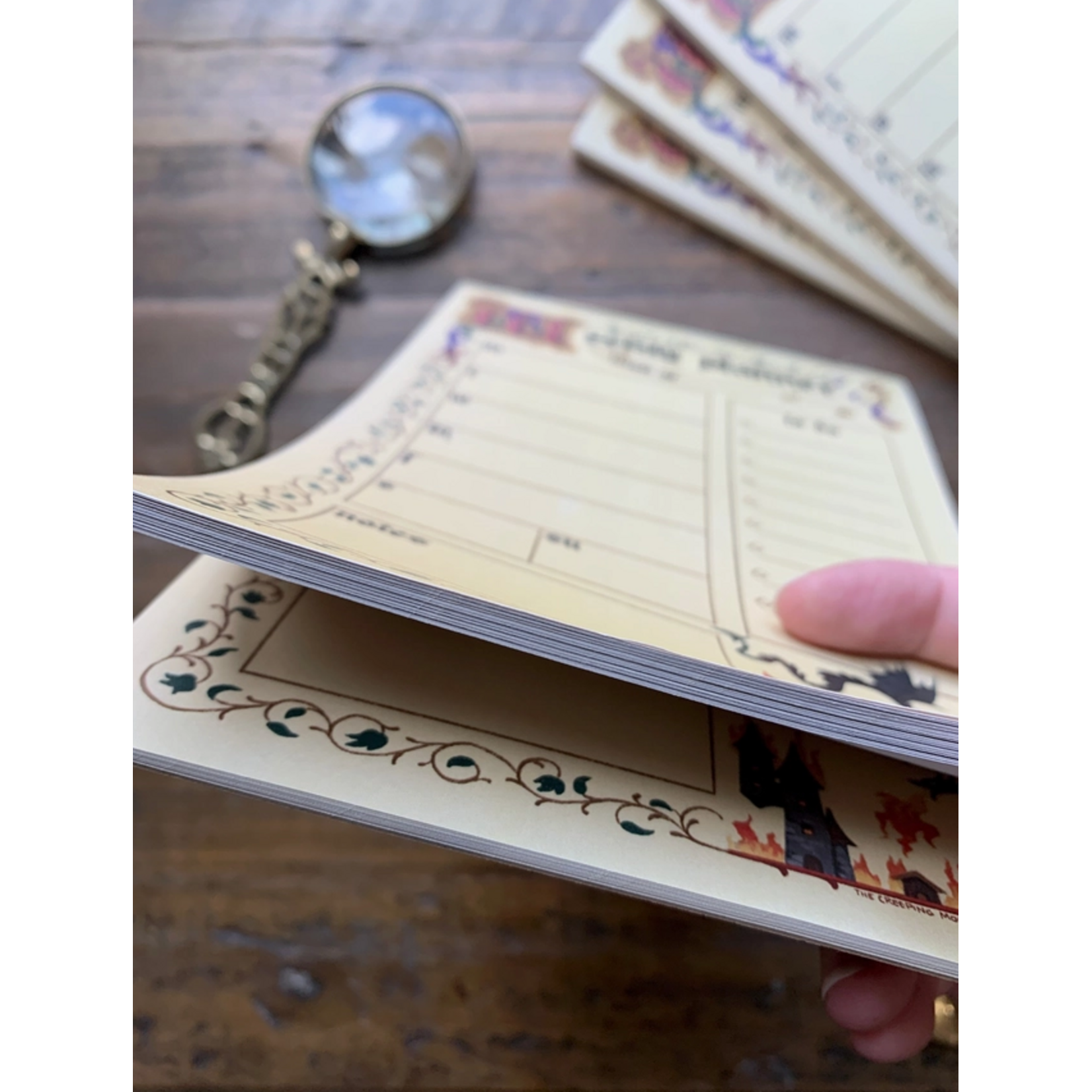 The Creeping Moon Weekly Planner Notepad - Medieval - 5.5 × 8.5 in.