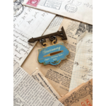 The Creeping Moon Enamel Pin - Stationery Shop Sign