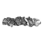 Oberon Design Barrette - Britannia Metal - Butterflies - 70mm