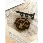 The Creeping Moon Enamel Pin - Apothecary Shop Sign